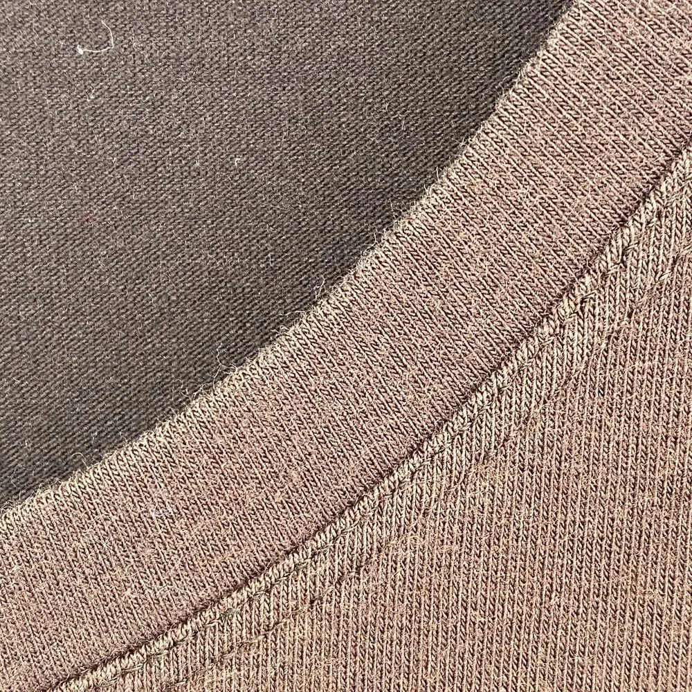 EILEEN FISHER Top XL Stretch Organic Cotton Scoop Neck Cap Sleeve Brown USA - Picture 4 of 9